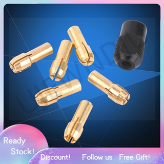 [Ujewndju.vn]Set 6 đầu giữ mũi khoan 1mm-3.2mm kèm nối M8 chuyên dụng cho máy cầm tay
