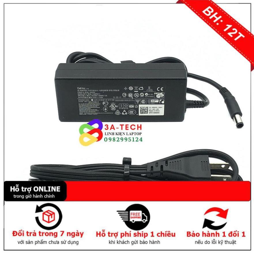 Sạc laptop Dell Latitude E5520 BRC 6 Điện áp ra DC 19.5v-4.62A Công suất 90w Chân kim to