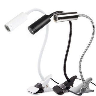  Đèn kẹp Đèn đọc sách LED 3W Loại ánh sáng chiếu rọi Thân đèn kim loại Cắm cổng USB 5V 