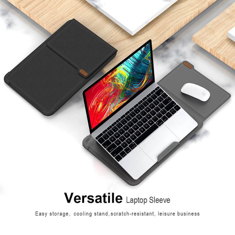 NILLKIN Versatile Laptop Sleeve For Macbook 13.3 , 16.1 inch / Túi da cao cấp cho Laptop 14 inch chính hãng NillKin