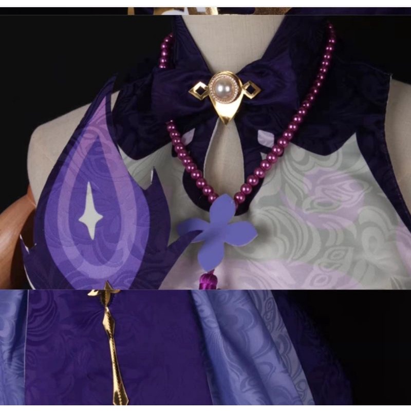 [O] Costume wig Keqing - Genshin Impact [Miu Cosplay] | BigBuy360 - bigbuy360.vn