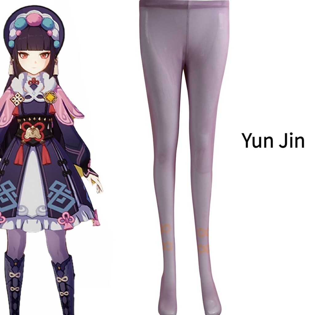 Tất Chân Hóa Trang Genshin Va Chạm Raiden Shogun Keqing Yun Jin Venti