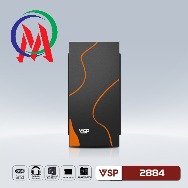 Vỏ Case máy tính văn phòng VSP home and office 2884 / 2885 / 2886
