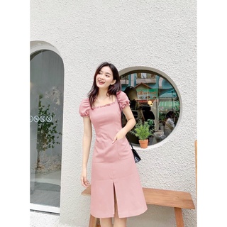 -❣️FREESHIP❣️ĐẦM CHỮ A TAY PHỒNG DỄ THƯƠNG