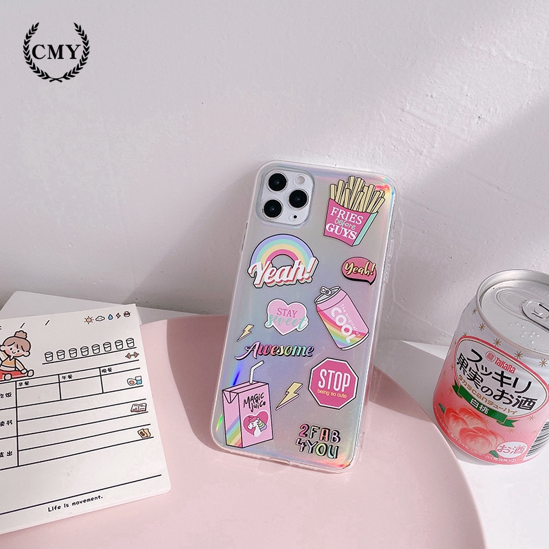 ốp iphone 11 Ốp điện thoại in họa tiết khoai tây chiên cho iPhone 11/11Pro 11pro Max X XR XS XS MAX 6 7 8 plus SE