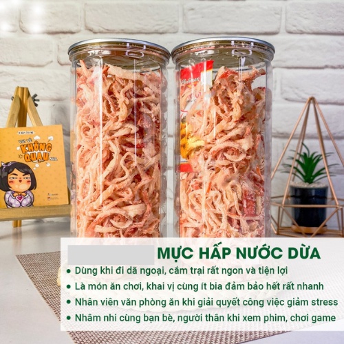 Mực hấp nước dừa xé sợi , ăn vặt Hà nội Việt Nam đảm bảo ATTP | BigBuy360 - bigbuy360.vn