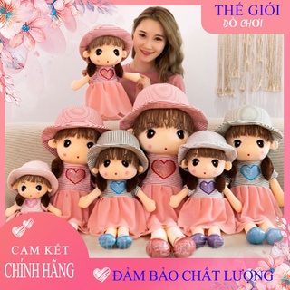 Búp bê bông gối ôm búp bê cô gái dễ thương