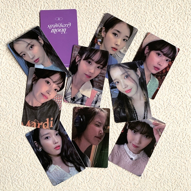 10 Cái/bộ Kpop IU Dâu Mặt Trăng Ảnh Thẻ Photocards Lee Ji En Album Ảnh Nhỏ Lomo Card Dành Cho Người Hâm Mộ Bộ Sưu Tập