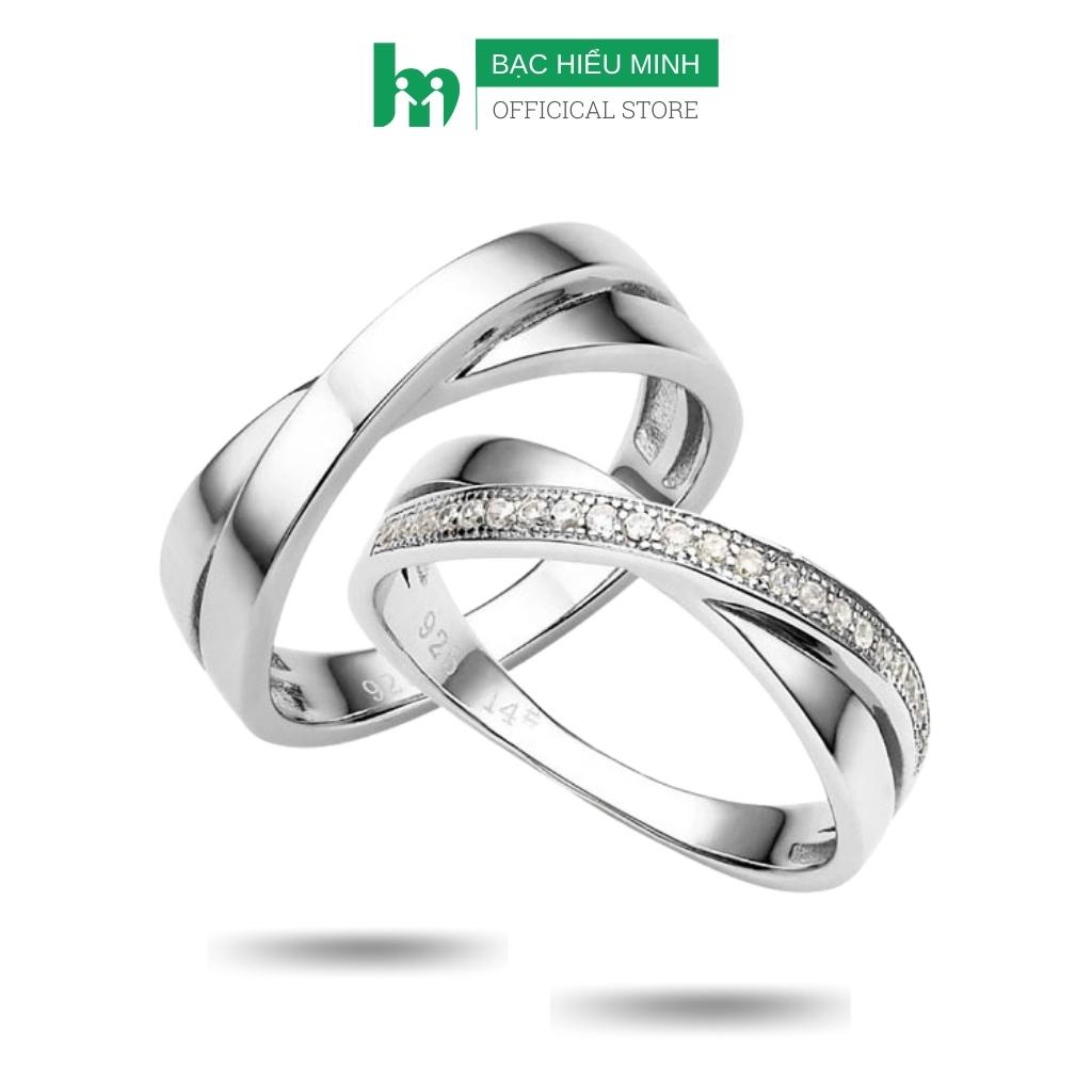 Nhẫn đôi Bạc Hiểu Minh NC119