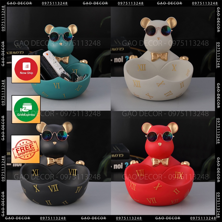 - Khay Lucky Mouse - Khay đựng hoa quả bánh kẹo Tết Nhâm Dần 2022
