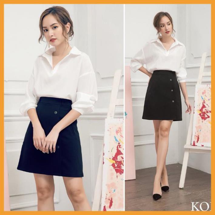 [CHÂN VÁY] Chân Váy Công Sở, Chân Váy Chữ A Phối Nút Cực Đẹp [KÈM ẢNH THẬT] | BigBuy360 - bigbuy360.vn