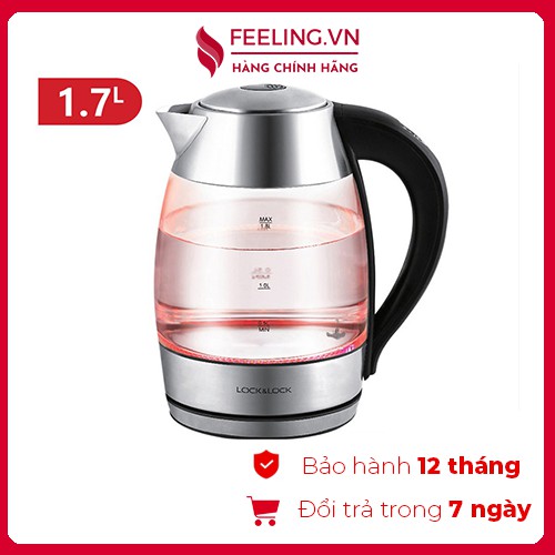 Ấm Điện Thủy Tinh Siêu Tốc Có Điều Chỉnh Nhiệt Độ Lock&Lock EJK341 - Feeling.vn