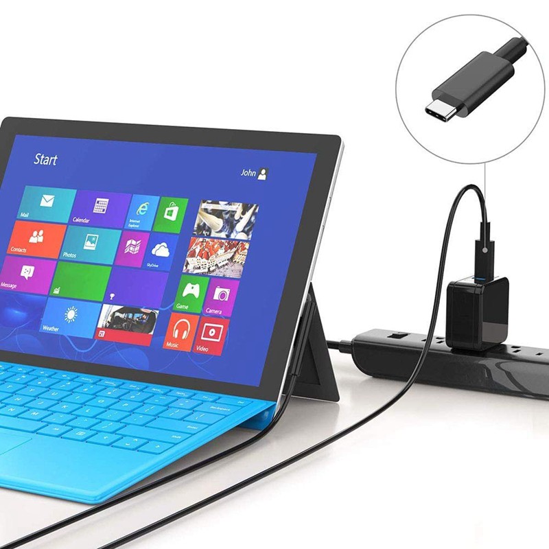 Dây Cáp Sạc Usb-C Cho Máy Tính Bảng Surface Pro 6 / 5 / 4 / 3 | BigBuy360 - bigbuy360.vn