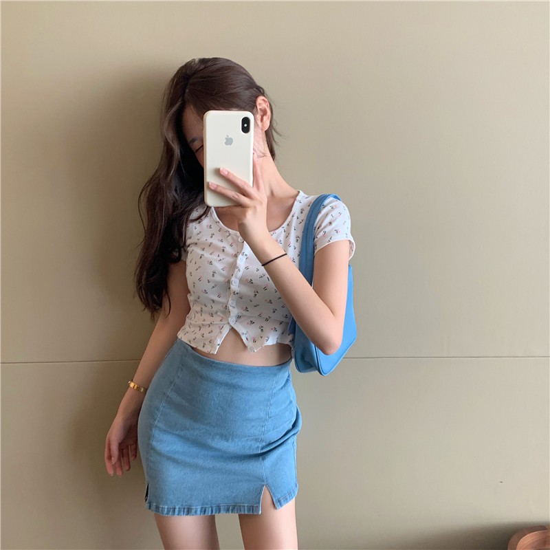 Chân váy jeans co dãn 11263 | BigBuy360 - bigbuy360.vn