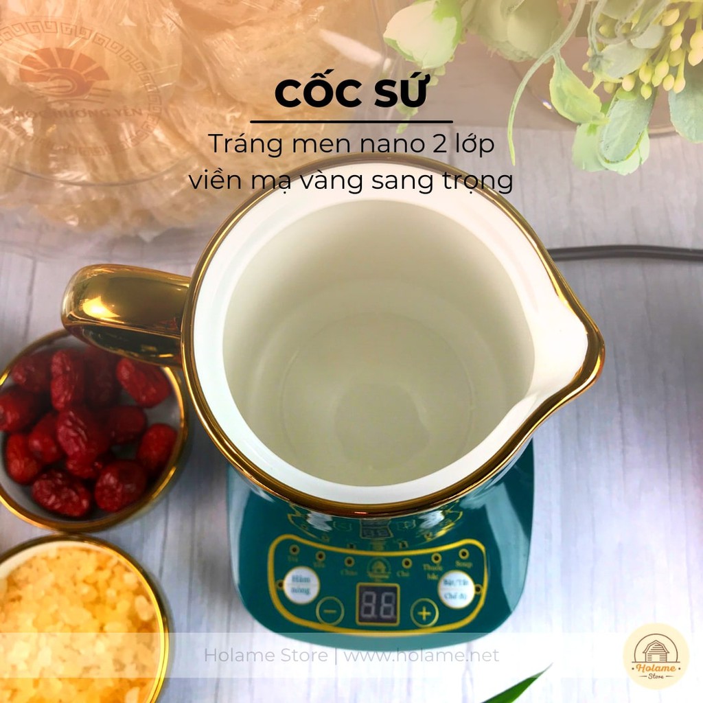 [TẶNG KÈM BÌNH TRÀ] Cốc chưng yến, cốc hầm đa năng chính hãng có Tiếng Việt - 6 chế độ - bảo hành 12 tháng