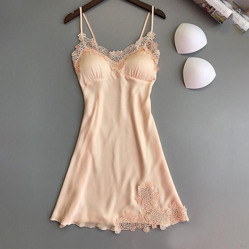 Váy ngủ dây sát nách họa tiết hoa gợi cảm dành cho nữ