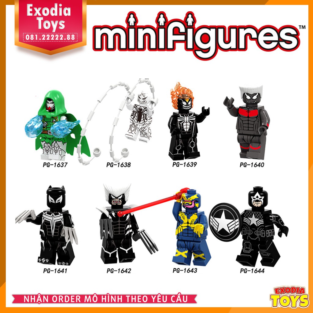 Xếp hình Minifigure Marvel Siêu anh hùng phiên bản hợp thể Venom - Đồ Chơi Lắp Ghép Sáng Tạo - POGO PG8187