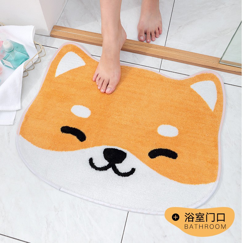 (SIÊU XINH) THẢM LAU CHÂN HÌNH MẶT THÚ 3D SIÊU CUTE