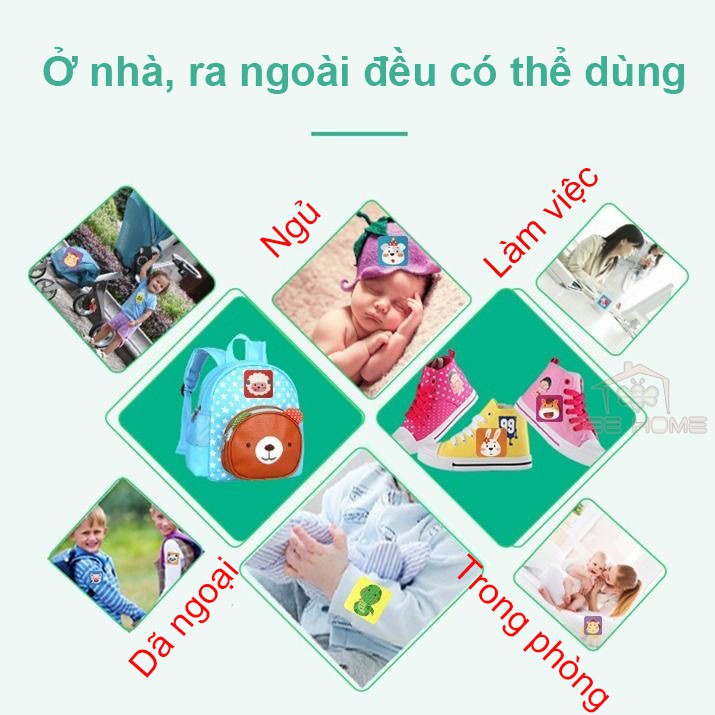 (Mới)Combo 12 Miếng Dán Chống Muỗi, Côn Trùng Cho Bé, Hương Thảo Dược Thiên Nhiên, An Toàn, Tiện Dụng_BEEHOME