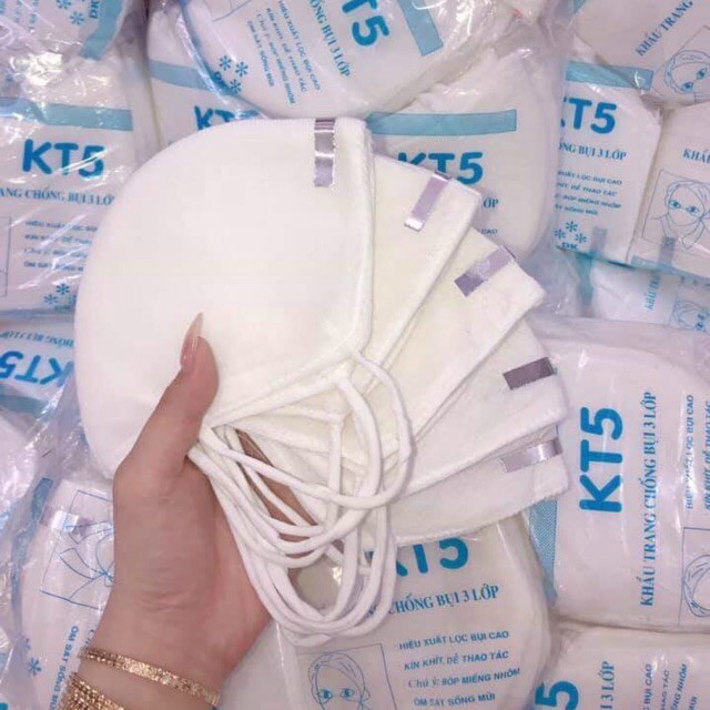 SET 5 KHẨU TRANG VẢI KT5 3 LỚP CAO CẤP