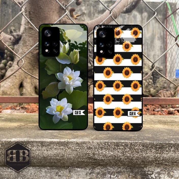 Ốp lưng kính cường lực Xiaomi Redmi Note 11 5G / Poco M4 Pro 5G nhiều mẫu hoa đẹp xuất sắc