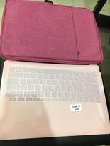 Túi chống sốc Macbook Air 13.3inch A1932 kèm ốp cứng màu hồng chống thấm nước-SKU-OPMAC13A-va