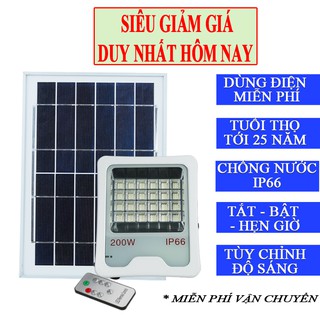 Đèn năng lượng mặt trời 100w Japanxa solar light ANSFL02 chiếu sáng sân vườn,trong nhà,đèn đường cảm biến ánh sáng