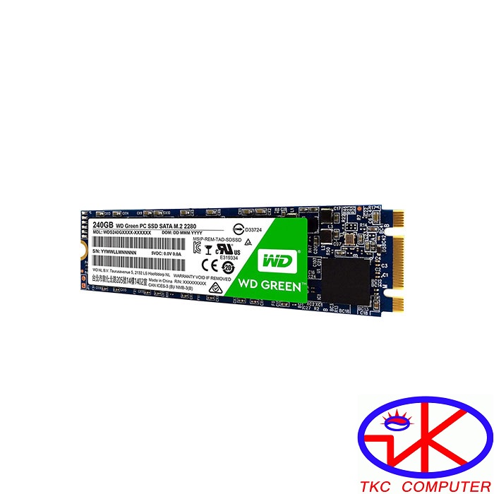 Ổ CỨNG SSD WESTERN 240GB WD240G2GOB, 240GB (M2 SATA)