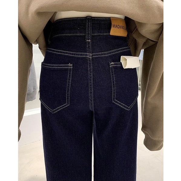 Quần Jeans Nữ Dài Ống Rộng Thời Trang Cá Tính