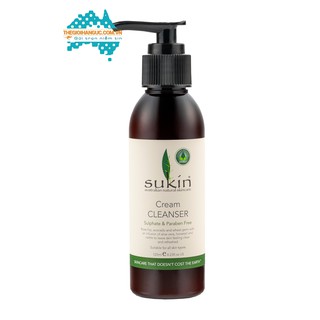 Sữa rửa mặt thiên nhiên dạng kem Sukin Cream Cleanser (125ml)