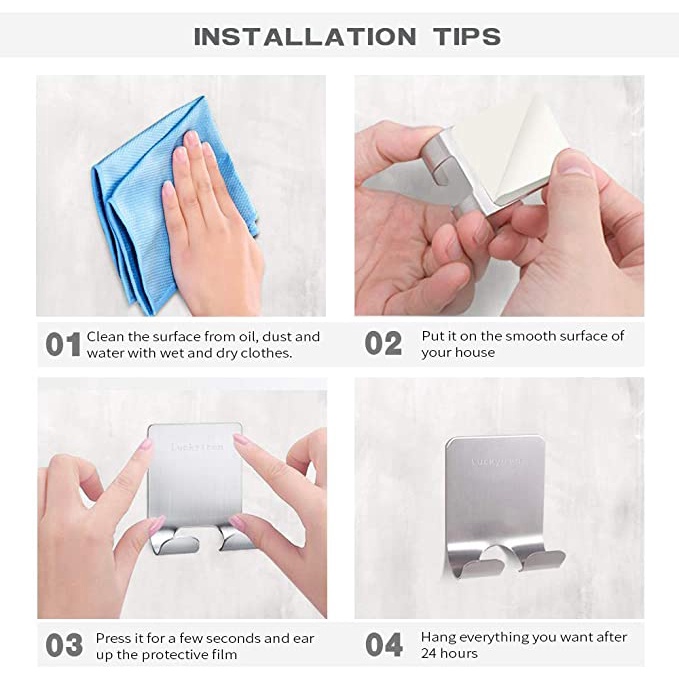 Giá Đỡ Dao Cạo Râu / Dao Cạo Râu Bằng Thép Không Gỉ Tiện Dụng Cho Phòng Tắm / Nhà Bếp