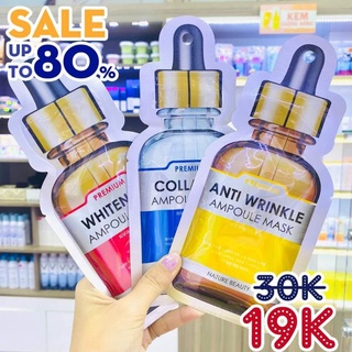 [ chính hãng ] Mặt nạ tinh chất tế bào gốc Nature Beauty PREMIUM AMPOULE MASK