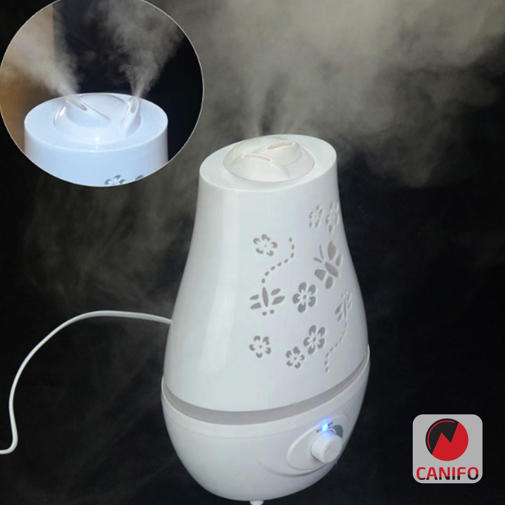 Máy Xông Tinh Dầu Hồ Điệp 2200ml Đèn Led 7 Màu Phun Sương Tạo Ẩm không khí cho phòng điều hòa, Làm Thơm Phòng
