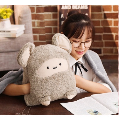Bộ chăn gối 3 trong 1 gấu dori 01