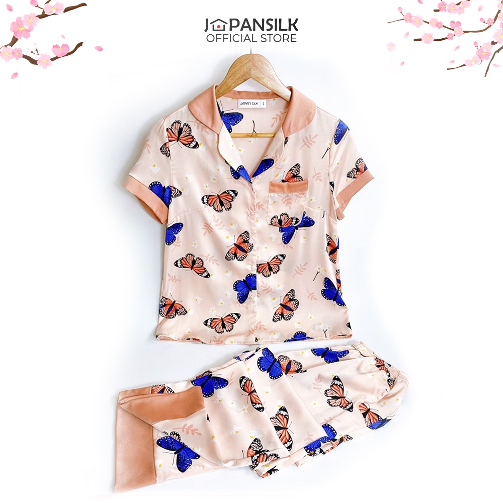 (TỪ 56KG - 62KG) BỘ ĐỒ NGỦ PYJAMA JAPANSILK - ÁO NGẮN TAY QUẦN DÀI ĐA DẠNG HỌA TIẾT