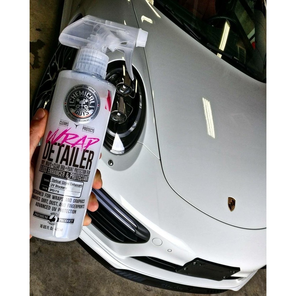 Dưỡng bóng và bảo dưỡng decal wrap đổi màu Chemical Guys Wrap Detailer Gloss Enhancer &amp; Protectant for Vinyl Wraps