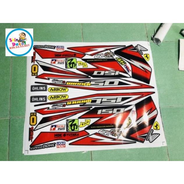 Tem rời winner đỏ đen sản phẩm như hình 100%