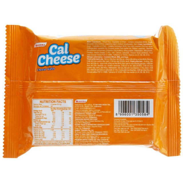 5 gói  bánh xốp phomai calcheese 53,5 gam