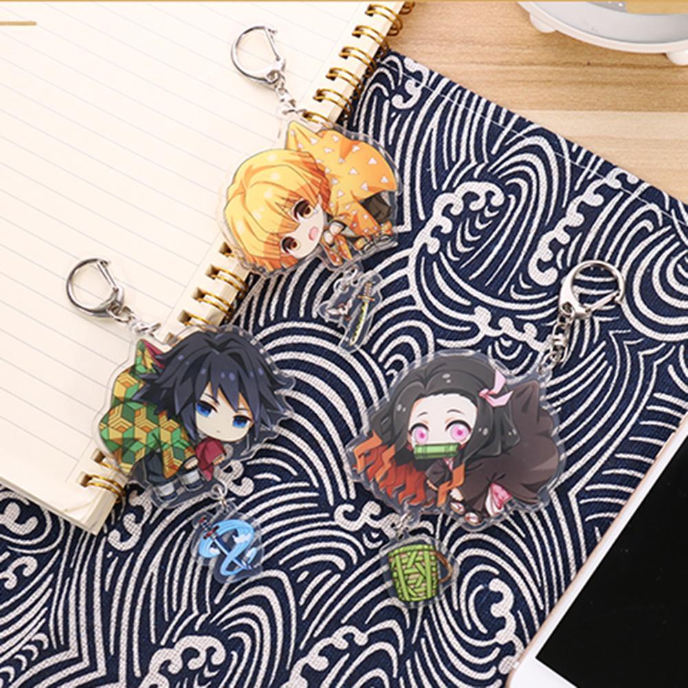 IVORY Mặt Dây Chuyền Bằng Acrylic Hình Demon Slayer Dễ Thương