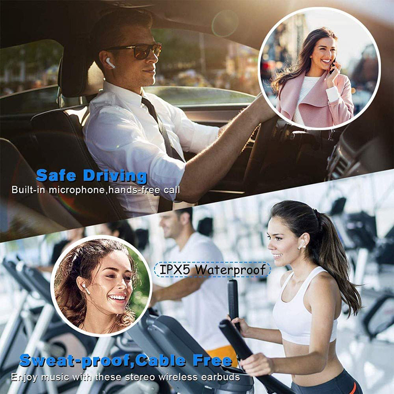 Tai nghe nhét tai không dây kết nối bluetooth chống nước cho xiaomi tws