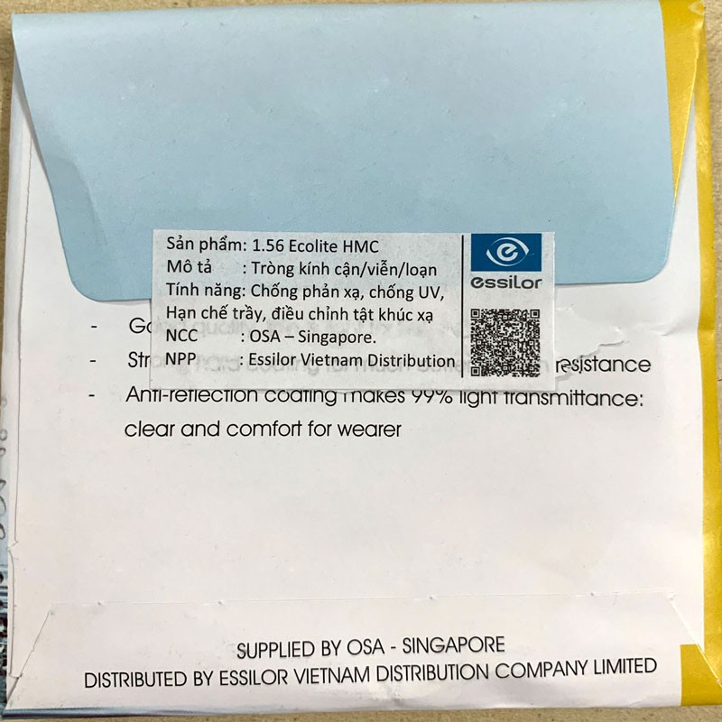 Tròng cận tráng cứng chống xước và chống tai uv400 | BigBuy360 - bigbuy360.vn