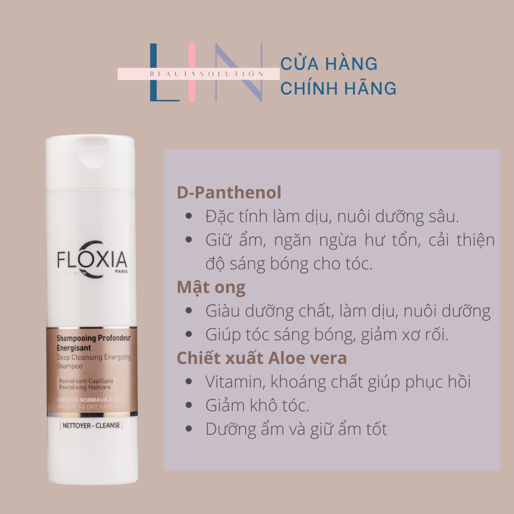 FLOXIA ANTI DANDRUFF/ DEEP CLEANSING ENERGIZING TO DRY HAIR/ OILY HAIR - Dầu gội thích hợp cho nhiều tình trạng da