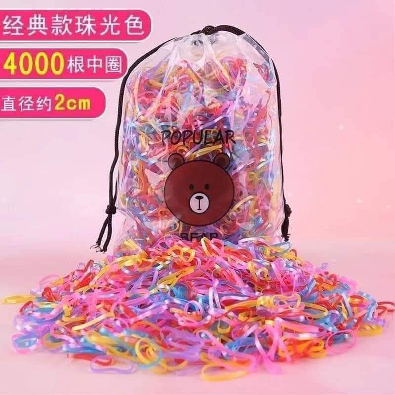 SET TÚI THUN CỘT TÓC 4000 SỢI..