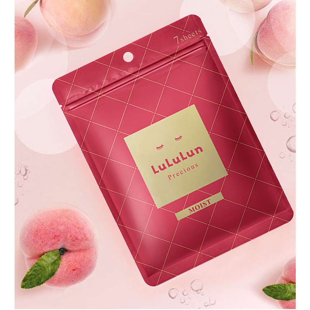 Mặt Nạ LuLuLun Dưỡng Ẩm Face Mask Precious Red Moist 4KS 20g x 7 Miếng