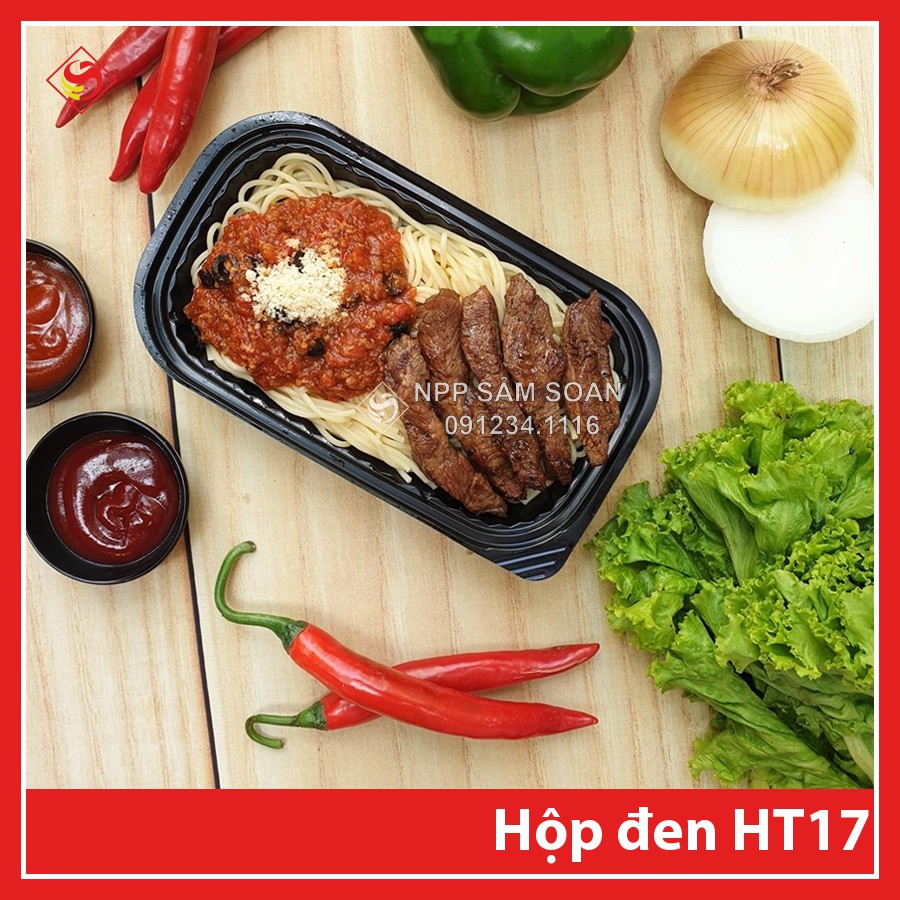 50c - Hộp nhựa HT17 đế đen