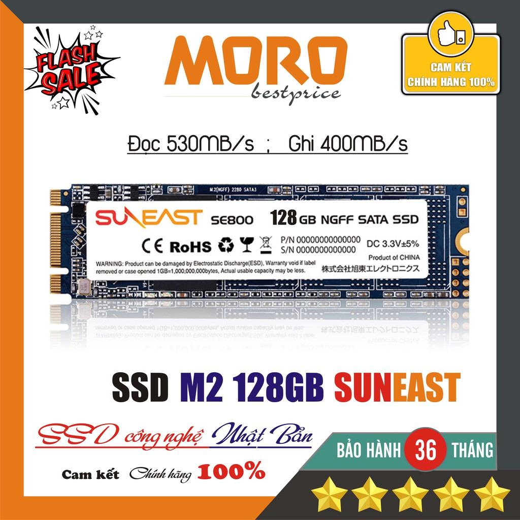 Ổ cứng SSD M.2 / Msata 128GB Suneast - 2280mm / 2242mm - Hàng chính hãng bảo hành 36 tháng!