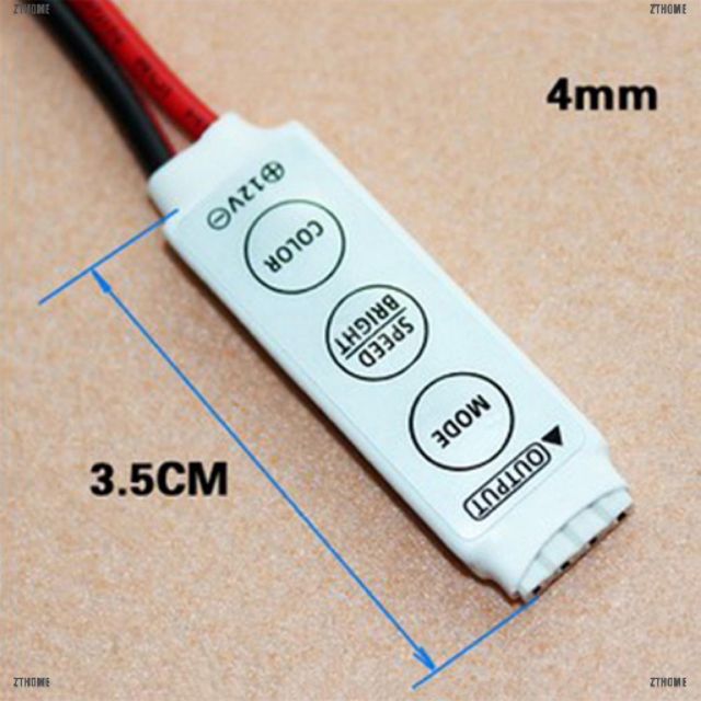 Công tắc điều khiển đèn LED RGB 5050 3528 SMD DC 12V điện áp từ 5-24v