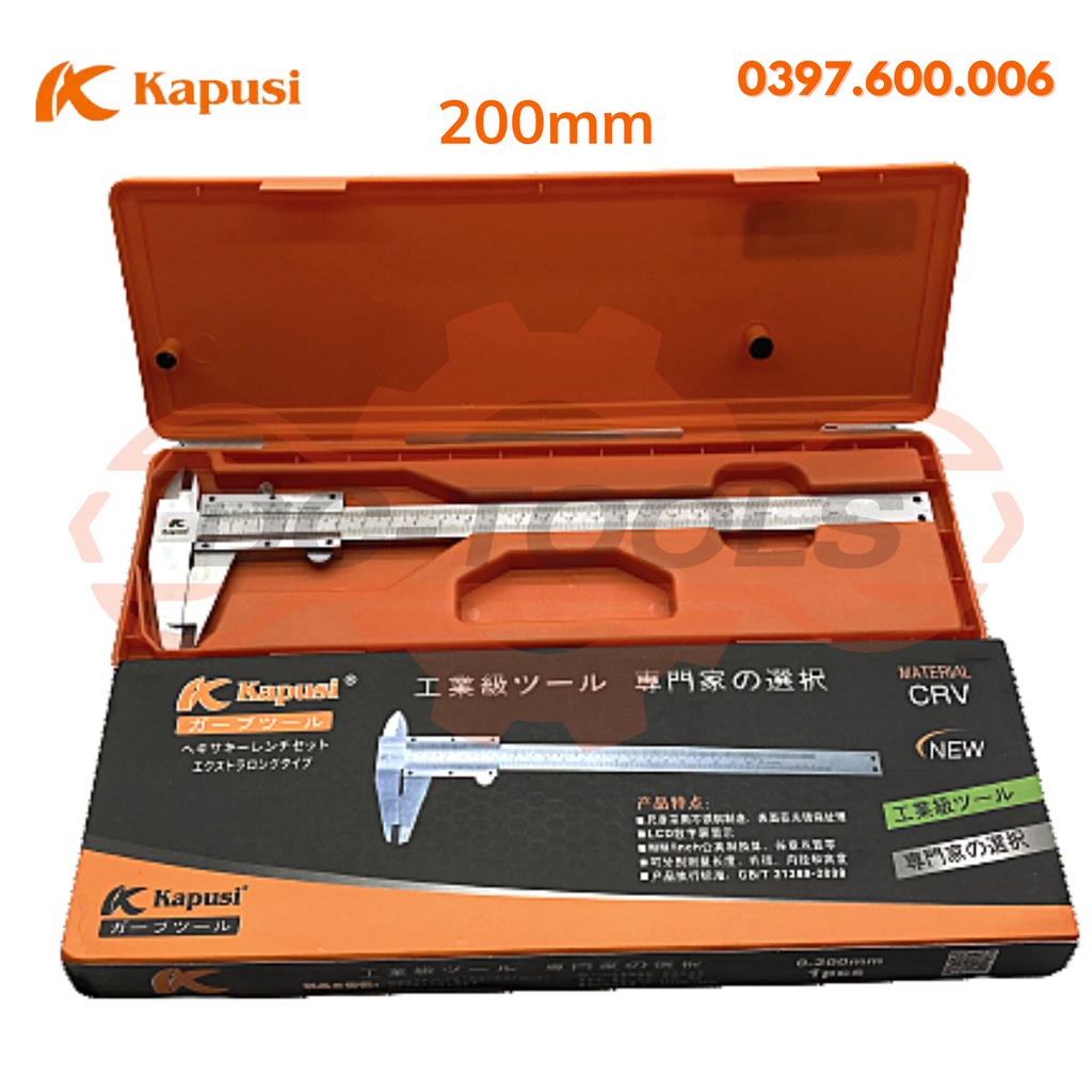 Thước Kẹp-Cặp Điện tử và cơ KAPUSI Japan 150mm 200mm CHÍNH HÃNG DC TOOLS