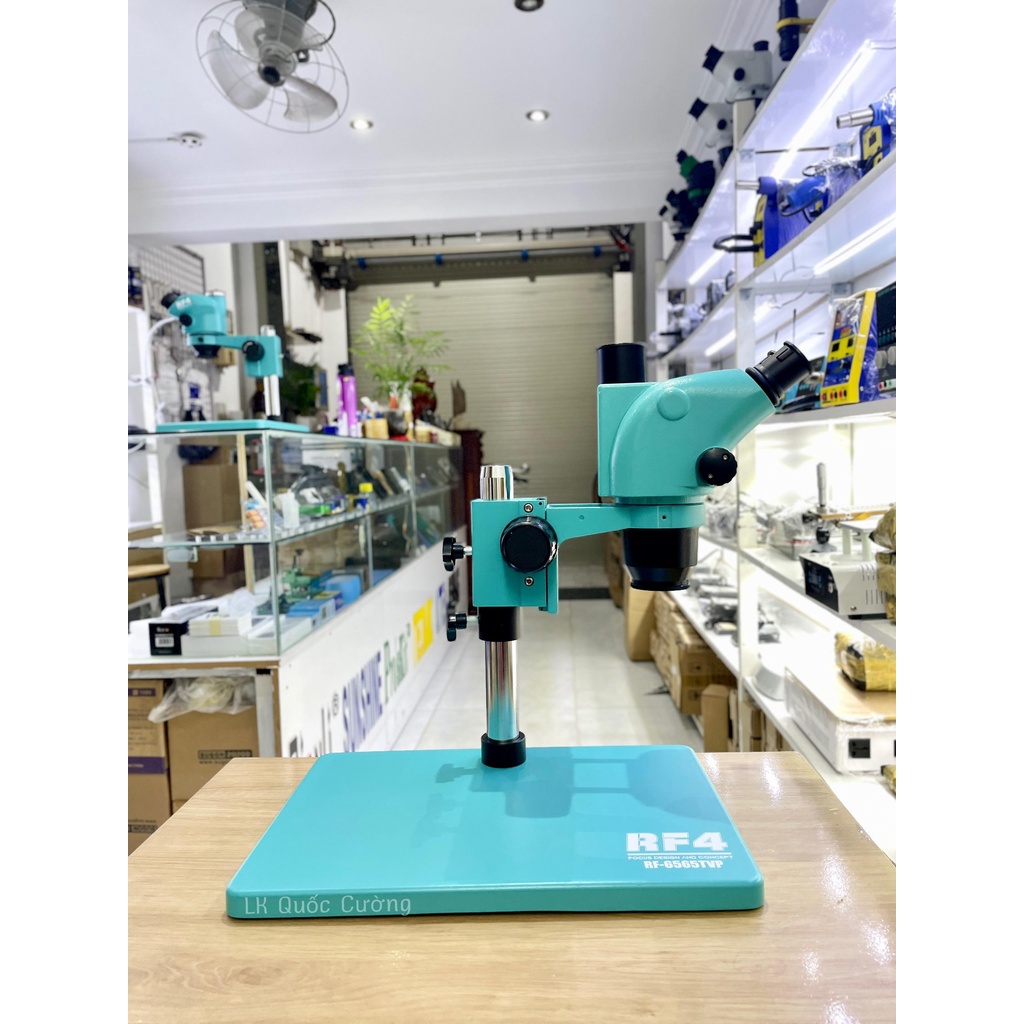 Kính hiển vi 3 mắt RF4 RF-6565TVP chân đế lớn, độ Zoom cao nhất 6.5X