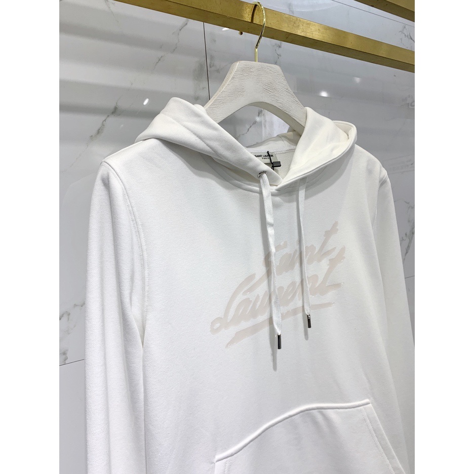 S * LY Áo Hoodie cotton Nguyên Chất Dài Tay In logo Chữ Phong Cách Mới Thu Đông Cho Nam